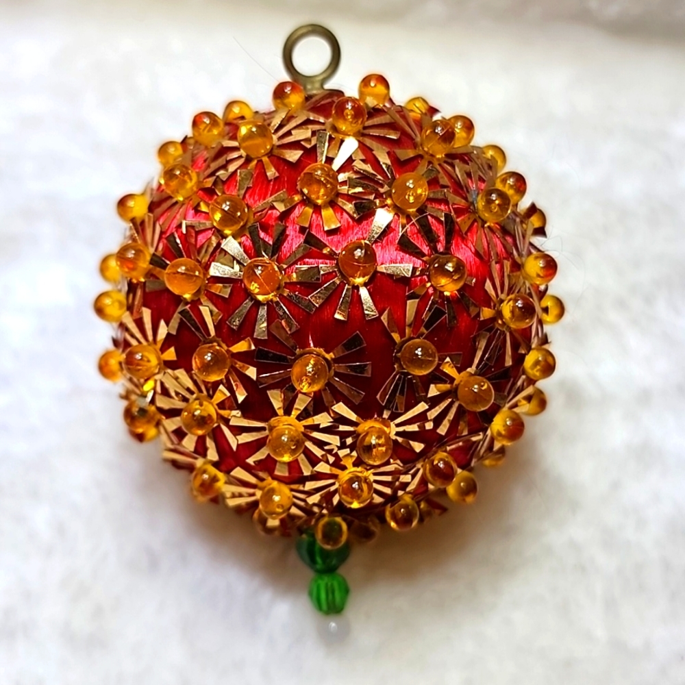 Vintage 60's Push Pin Christmas Ornament